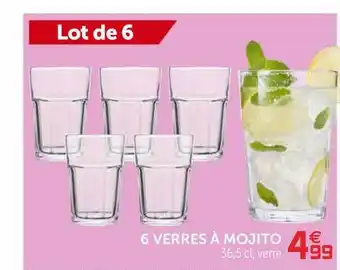 Gifi 6 Verres à Mojito offre