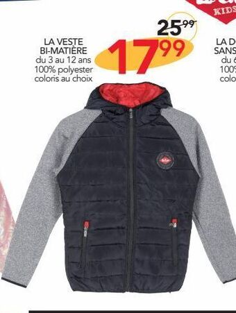 Stokomani La veste bi-matiere offre