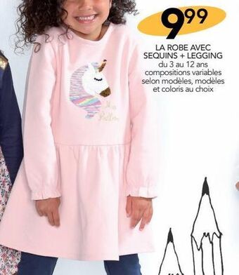 Stokomani La robe avec sequins + leggings offre
