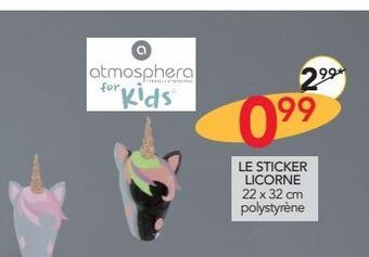 Stokomani Le sticker licorne offre