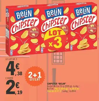 E.Leclerc Chipster "belin" offre