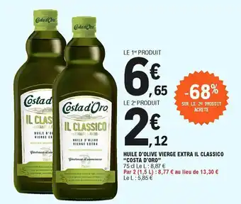 E.Leclerc Huile d'olive vierge extra il classico "costa d'oro" offre
