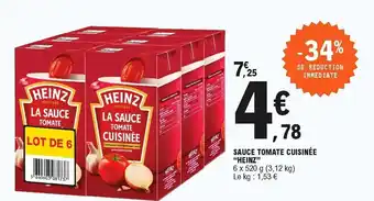 E.Leclerc Sauce tomate cuisinée "heinz" offre