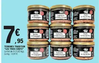 E.Leclerc Terrines tradition "les trois chefs" offre