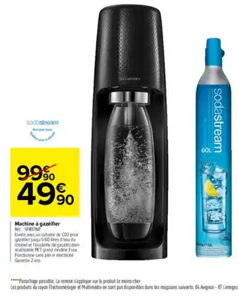 Carrefour Market Machine à Gazéifier offre