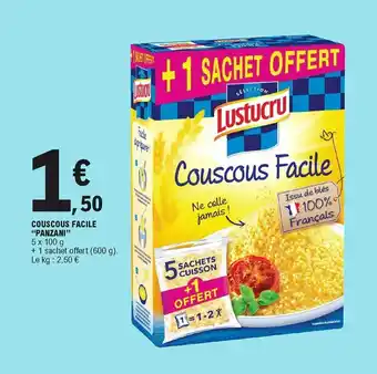 E.Leclerc Couscous facile "panzani" offre