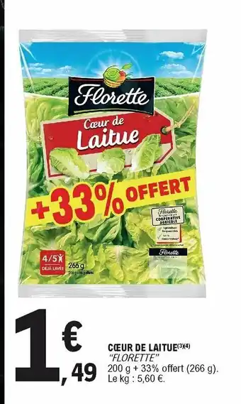 E.Leclerc Cœur de laitue offre