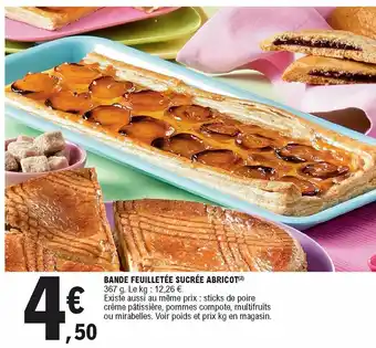 E.Leclerc Bande feuilletée sucrée abricot offre