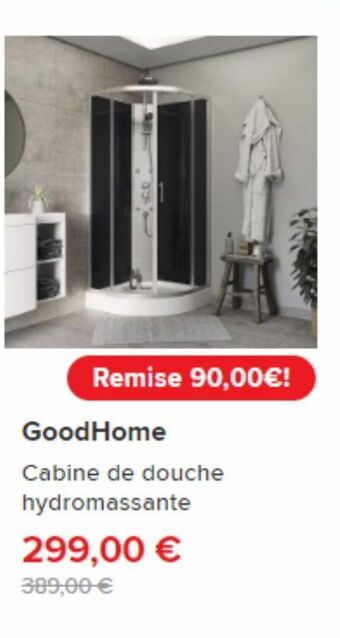 Brico Dépôt Cabine de douche hydromassante offre