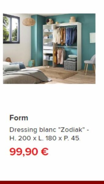Form dressing blanc zodiak