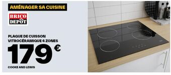 Brico Dépôt Plaque de cuisson vitroceramique 4zones offre