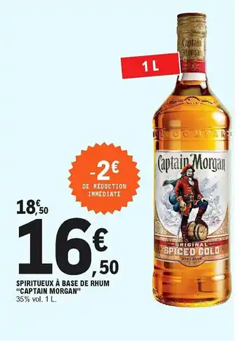 Spiritueux à base de rhum "captain morgan"