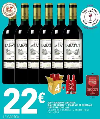 E.Leclerc AOP bordeaux supérieur château labatut offre