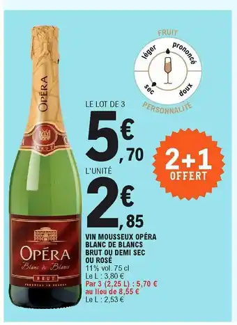 Vin mousseux opéra blanc de blancs