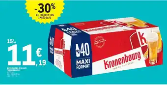 Bière blonde d'alsace "kronenbourg"