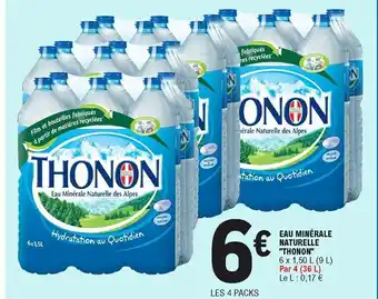 E.Leclerc Eau minérale naturelle "thonon" offre