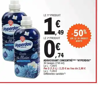 E.Leclerc Adoucissant concentré "hyperdou" offre