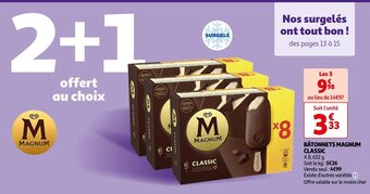 Auchan BÂTONNETS MAGNUM offre
