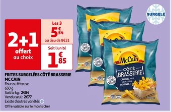 Auchan FRITES SURGELÉES CÔTÉ BRASSERIE MC CAIN offre