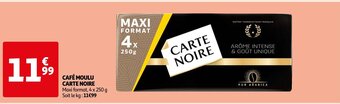 Auchan CAFÉ MOULU CARTE NOIRE offre