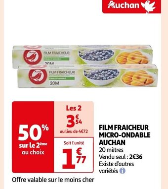 Auchan FILM FRAICHEUR MICRO-ONDABLE AUCHAN offre