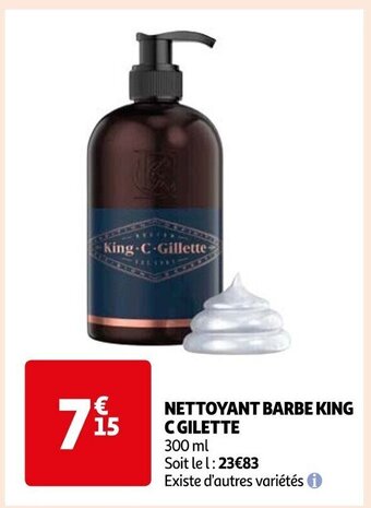 Auchan NETTOYANT BARBE KING C GILETTE offre
