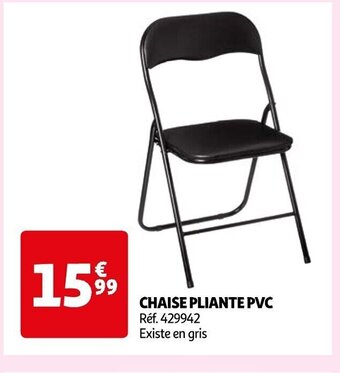 Auchan CHAISE PLIANTE PVC Réf. 429942 Existe en gris offre