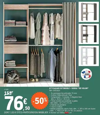 Kit Placard Extensible+ Rideau
