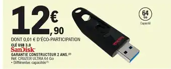 E.Leclerc Clé USB 3.0 San Disk offre