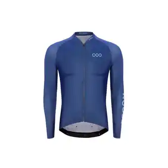 Decathlon Maillot à manches longues de vélo pour homme ecoon tourmalet bleu offre
