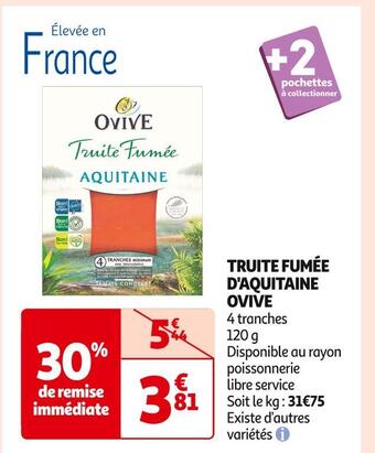 Ovive truite fumée d'aquitaine
