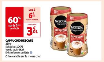 Auchan Nescafé cappucino offre