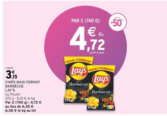 Intermarché Lay's chips maxi format barbecue offre