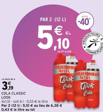Intermarché Look cola classic offre
