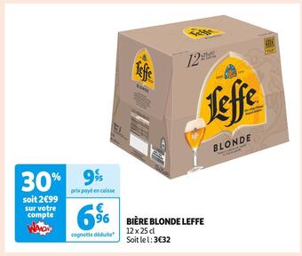 Auchan Supermarché Leffe bière blonde offre