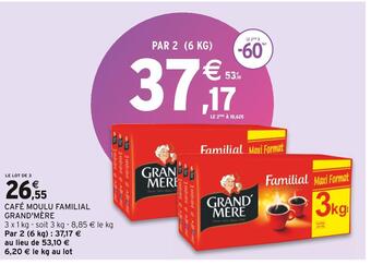 Intermarché Grand'mère café moulu familial offre