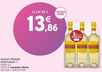 Intermarché Frontignan muscat premier offre