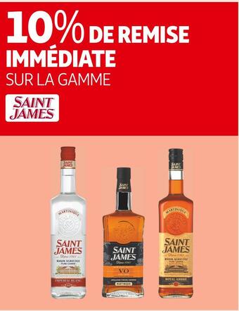 Auchan Supermarché Saint james 10% de remise immédiate sur la gamme saint james offre
