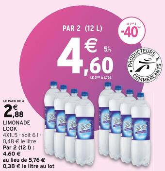 Intermarché Look limonade offre