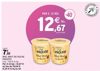 Intermarché Paquito miel brut de ruche offre