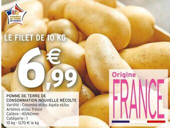 Intermarché Pomme de terre de consommation nouvelle récolte offre