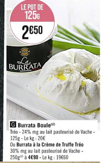 G Burrata Boule(d)