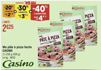 Géant Casino Ma pâte à pizza facile CASINO offre