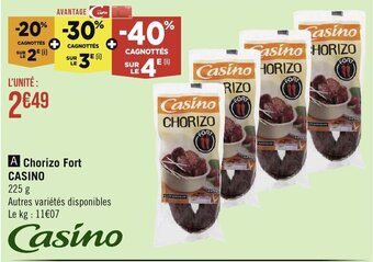 Géant Casino Chorizo Fort CASINO offre