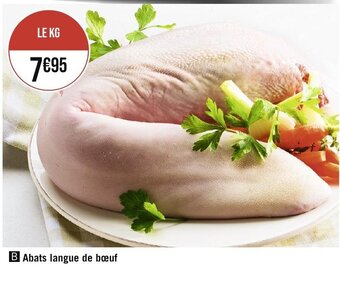 Géant Casino Abats langue de bœuf offre