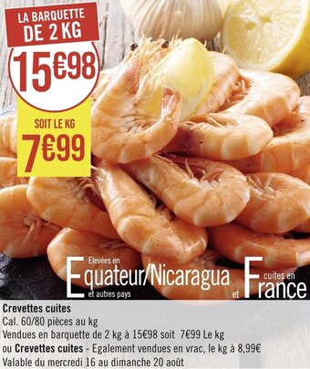 Géant Casino Crevettes cuites offre