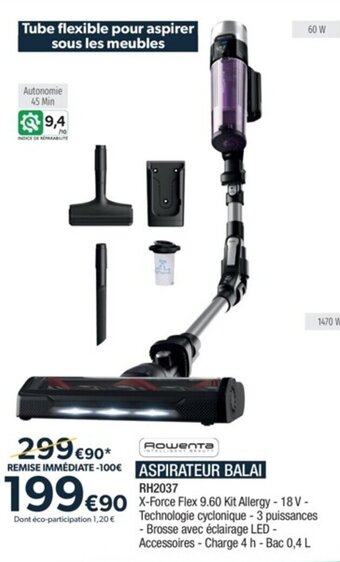 Proxi Confort ASPIRATEUR BALAI offre