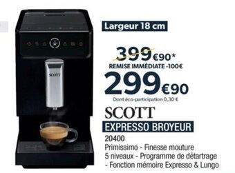 Proxi Confort EXPRESSO BROYEUR offre
