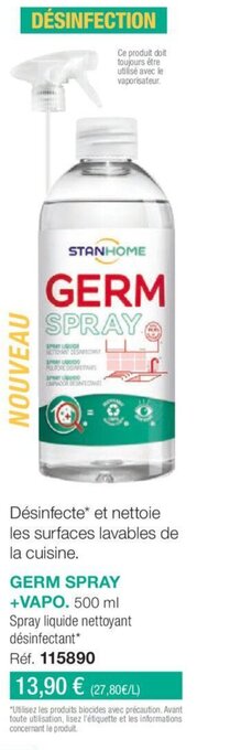 Stanhome GERM SPRAY +VAPO offre