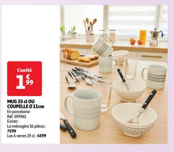 MUG 33 cl OU COUPELLE Ă 11cm